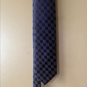 Oxford Blue Silk Geometric Tie